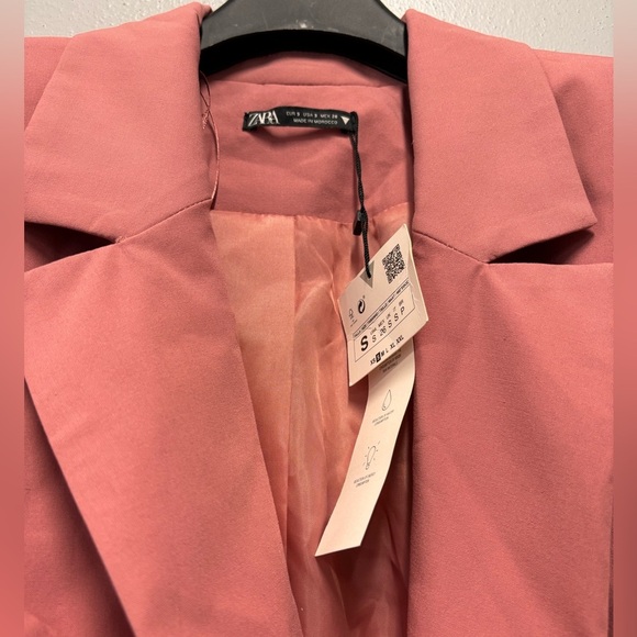 NWT ZARA Pink Blazer Dress Size Small 8661/338 - Picture 6 of 10